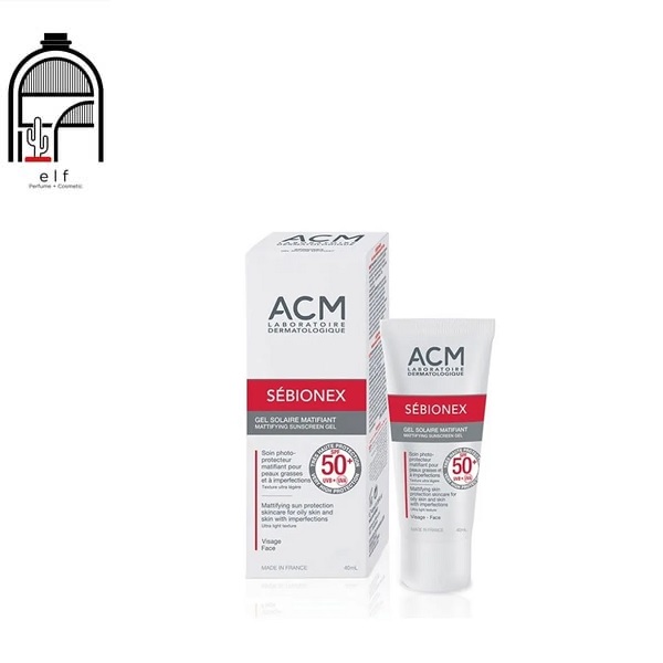 ضد آفتاب مات کننده ای سی ام SEBIONEX حاوی SPF50 حجم 40 میل ACM SEBIONEX MATTIFYING SUNSCREEN GEL SPF50